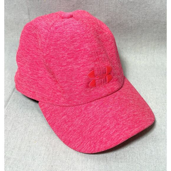 Under Armour UA Adjustable Hat Stretch Wicking Running Cap Outdoor Pink - Picture 2 of 6